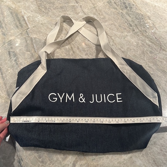 Gym and Juice Blue Duffel Bag - Picture 4 of 13